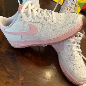 Pink & White Nike Airforces